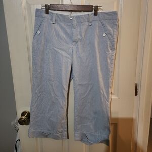 GAP Blue and White Striped Women Shorts